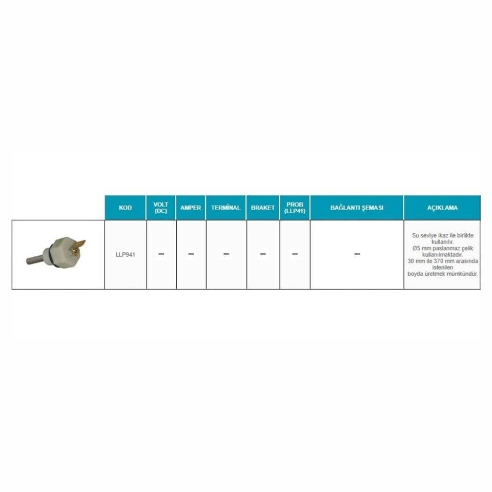 SU SEVİYE PROBU (SU SEVİYE MÜŞÜRÜ) 240 MM