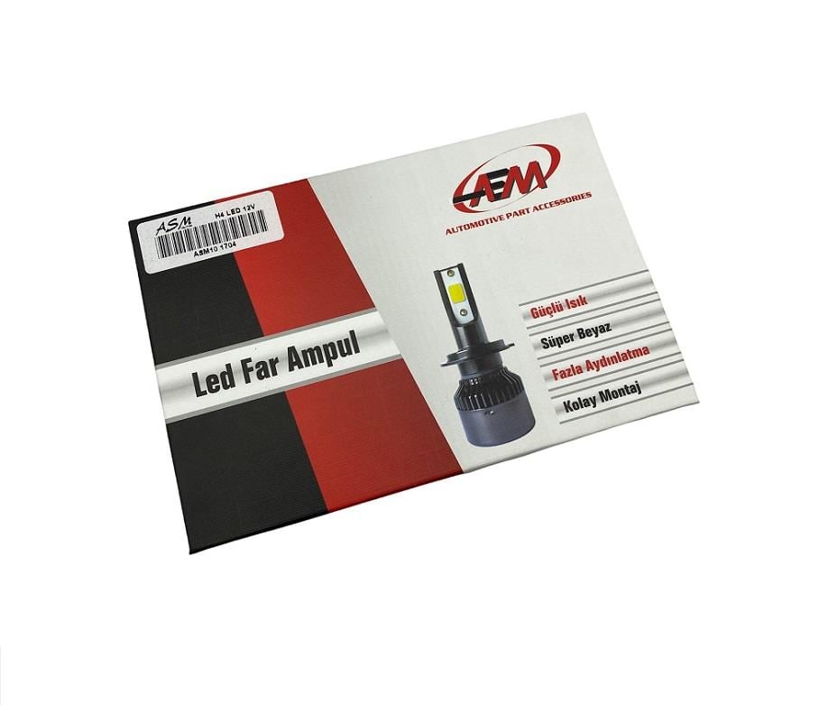 12V H4 CSP LED XENON FAR AMPUL SETİ 6000K 8000 LÜMEN