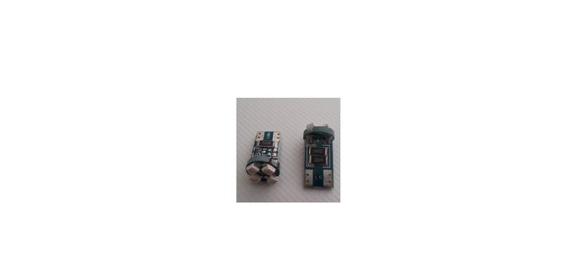 12V DİPSİZ AMPUL T10 (4 LEDLİ) MAVİ (2 AD)