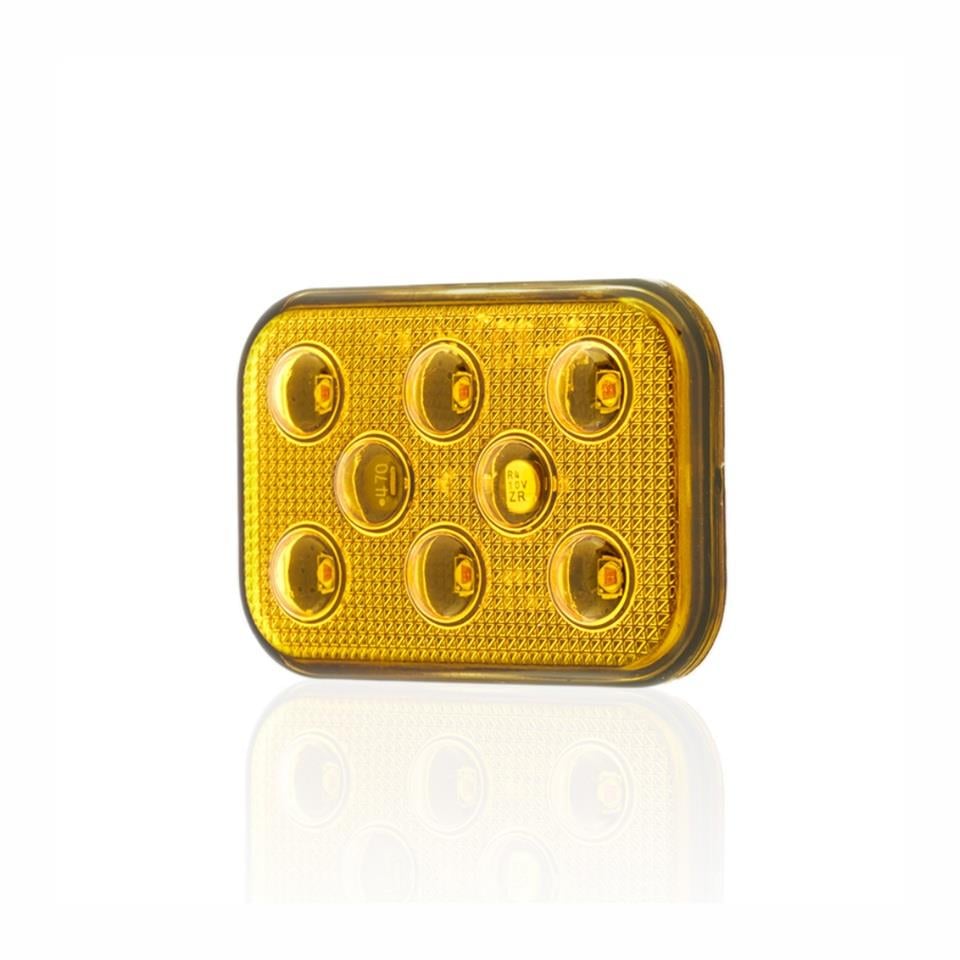 SANEL 10V-30V İKAZ LAMBASI ÇAKARLI 6-LEDLİ YAPIŞKANLI 3M BANTLI SU GEÇİRMEZ SARI (60*40 MM)