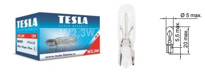 TESLA 12V DİPSİZ AMPUL T5 2.3W