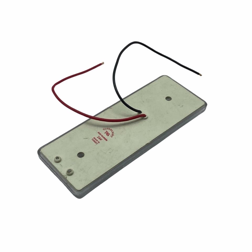24V YAN PARK LAMBAS DORSE SİDE MARKER BEYAZ (6 LEDLİ) (111*42 MM)