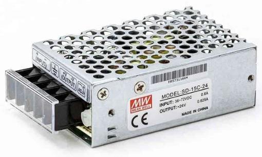 36-72V DC GİRİŞ/24V DC ÇIKIŞ KONVERTÖR (VOLTAJ DÜŞÜRÜCÜ) (TRAFO) 625mA 15W (KUTULU)