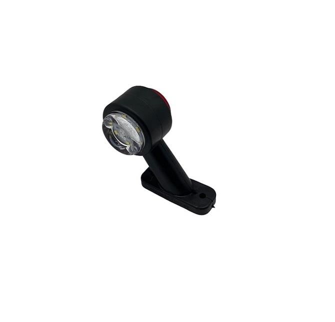 12V-24V MİNİ BOYNUZ LAMBASI DÜZ (12 LEDLİ) (KIRMIZI-BEYAZ)
