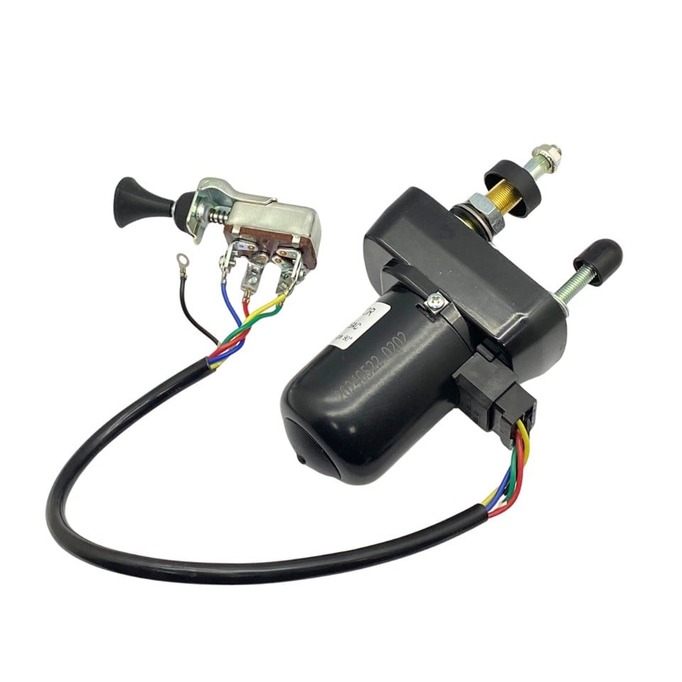 24V SİLECEK MOTORU TEK MİLLİ + SABİT MİL 90° KABİN (ANAHTARLI) (5 FİŞ)