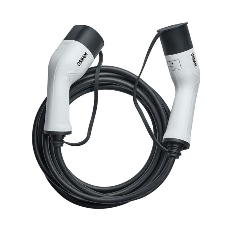 OSRAM 240V AC ELEKTRİKLİ ARAÇ ŞARJ KABLOSU TİP2 (3 FAZLI) (16 A) (22000W) (5 MT)