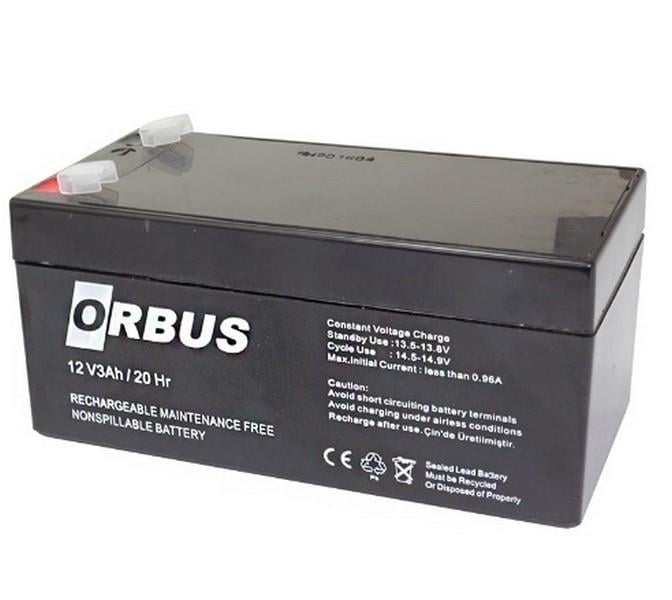 ORBUS 12V 3 AH AKÜ KURU TİP (134*65*60) (1,25 KG) TSE'Lİ
