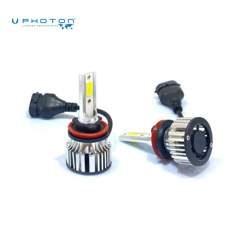 PHOTON 12V H11 COB LED XENON FAR AMPUL SETİ 6000K 6000 LÜMEN