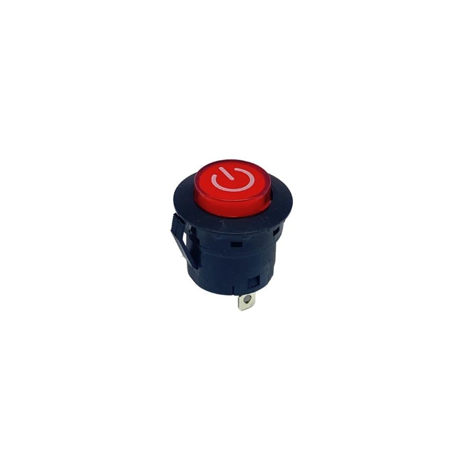 ROCKER BUTON YAYLI (POWER İŞARETLİ-KIRMIZI IŞIKSIZ) (26 MM) (PBS3 16A 250V AC T85)