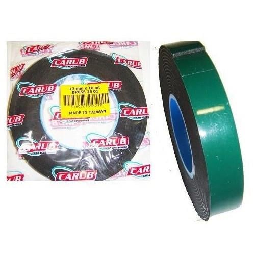 ÇİFT TARAFLI BANT 12 MM X 10 MT (YEŞİL-SİYAH)
