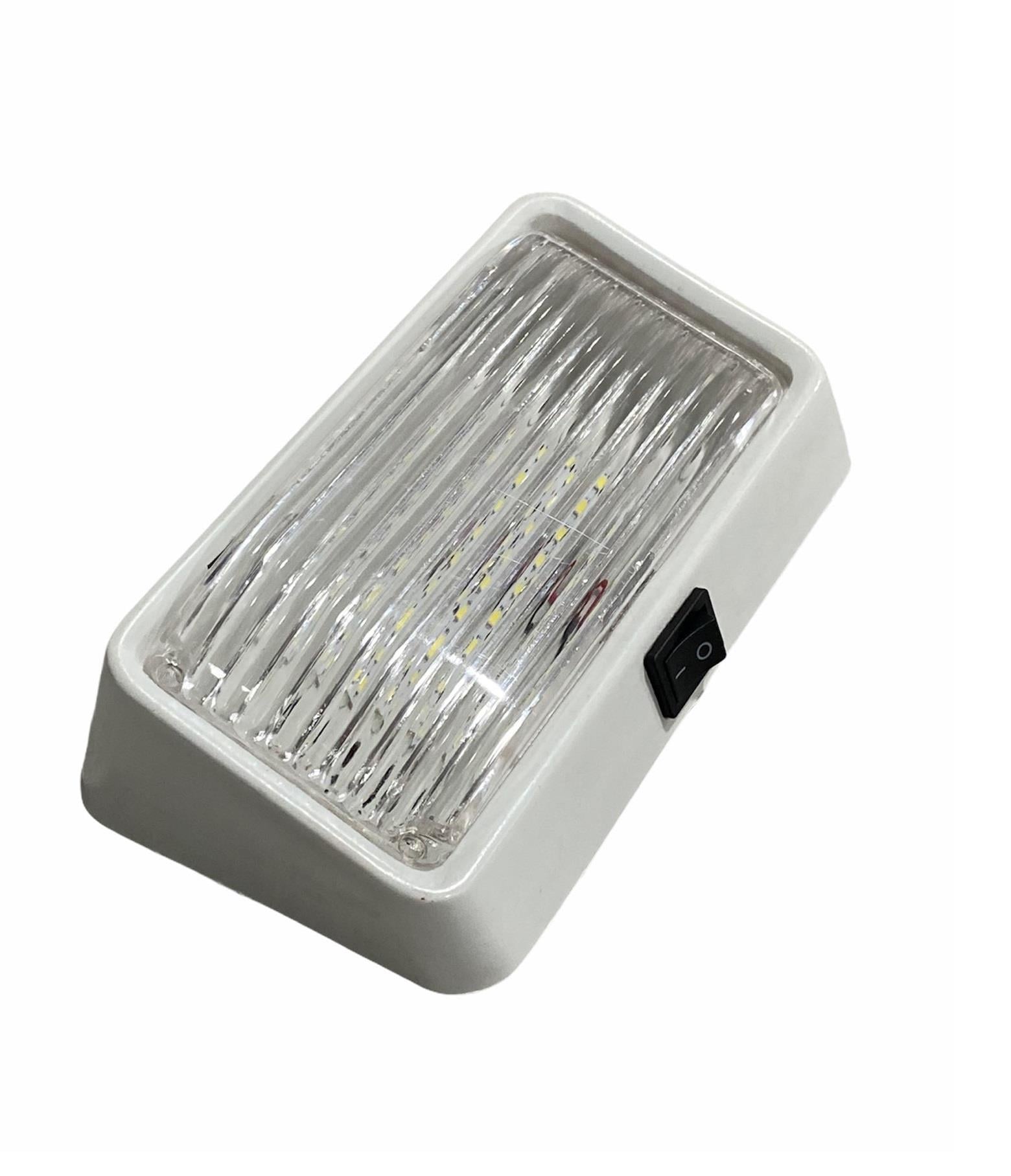 12V TAVAN LAMBASI 18 LEDLİ (ANAHTARLI) BEYAZ (150*89 MM)