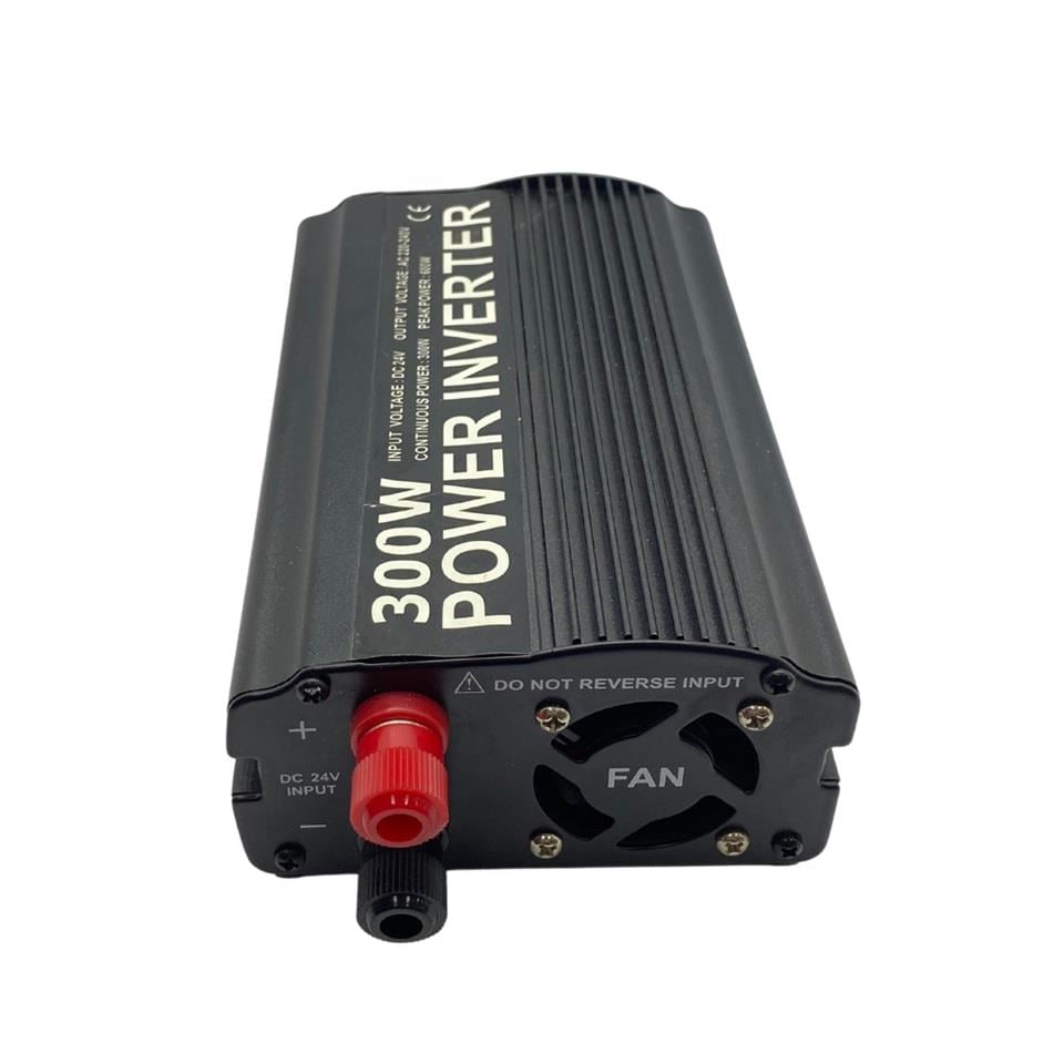 24V DC > 220V AC İNVERTER 300W (MODİFİYE) (ÇAKMAK FİŞLİ VE MAŞALI)