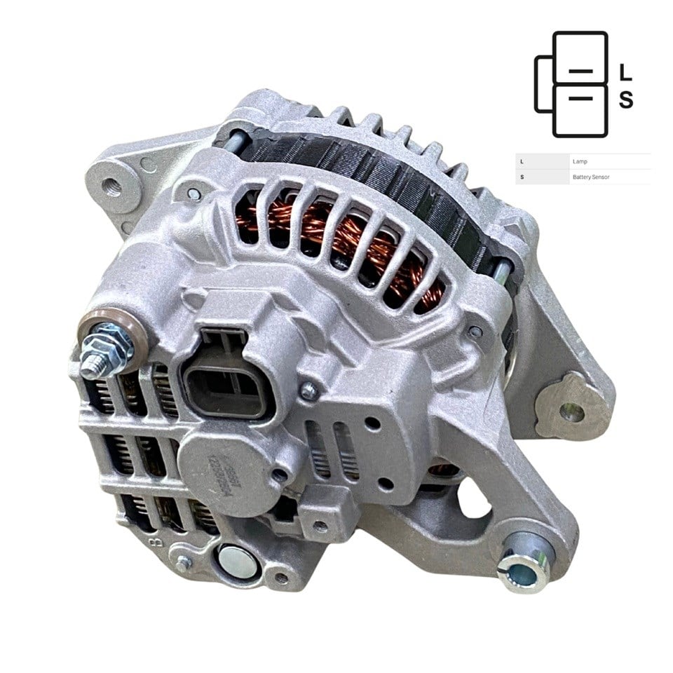 12V ALTERNATÖR DİNAMO 85 A (2 FİŞ) (L-S) HYUNDA ACCENT/EXCEL/SONATA-MITSUBISHI COLT/GALANT/LANCER