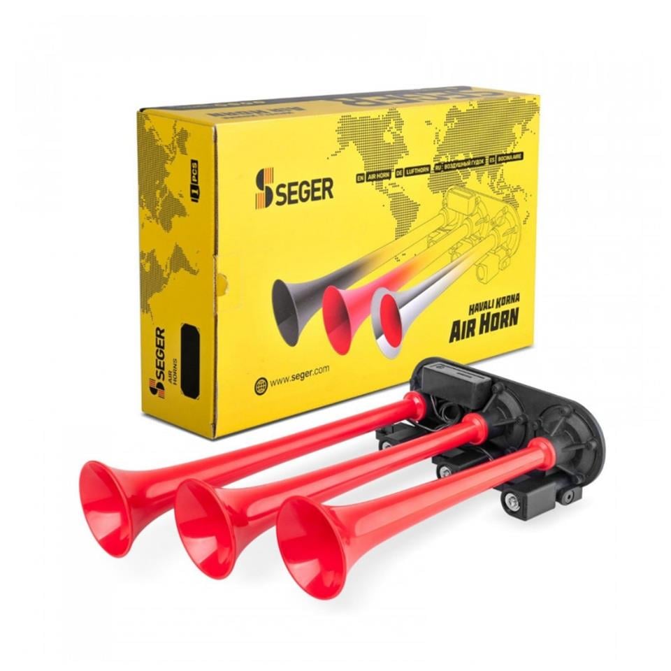 24V 3'LÜ HAVALI KORNA (8 SESLİ) (MEHTER KORNA)