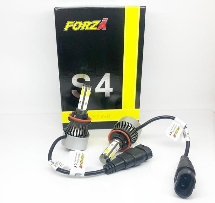 9V-32V H11 XENON 4 LEDLİ FAR AMPUL SETİ 6000K 8000 LÜMEN COB LED