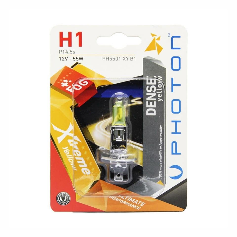 PHOTON 12V H1 AMPUL 55W X-TREME YELLOW (SARI) 