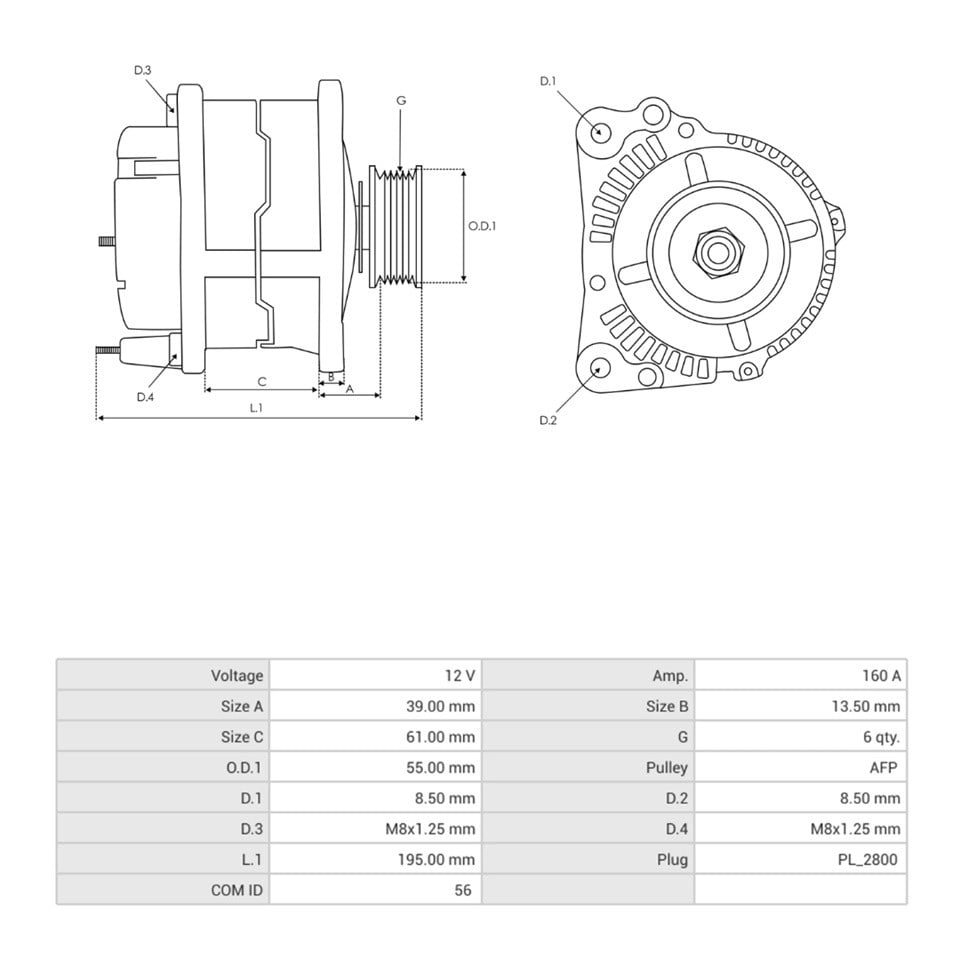 VALEO 12V ALTERNATÖR DİNAMO 150 A (BSS) RENAULT CLIO/MEGANE/FLUENCE/KANGOO 1.5 DCI