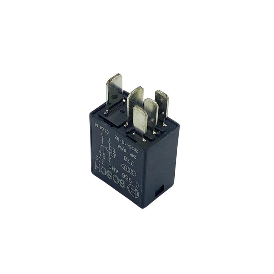 BOSCH 24V RÖLE 5 UÇLU 5/10 A MİKRO (ÇİFT PLATİN) (87a) (DİYOTLU)