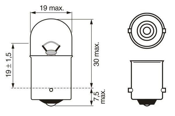 BOSCH 12V 67 AMPUL 5W