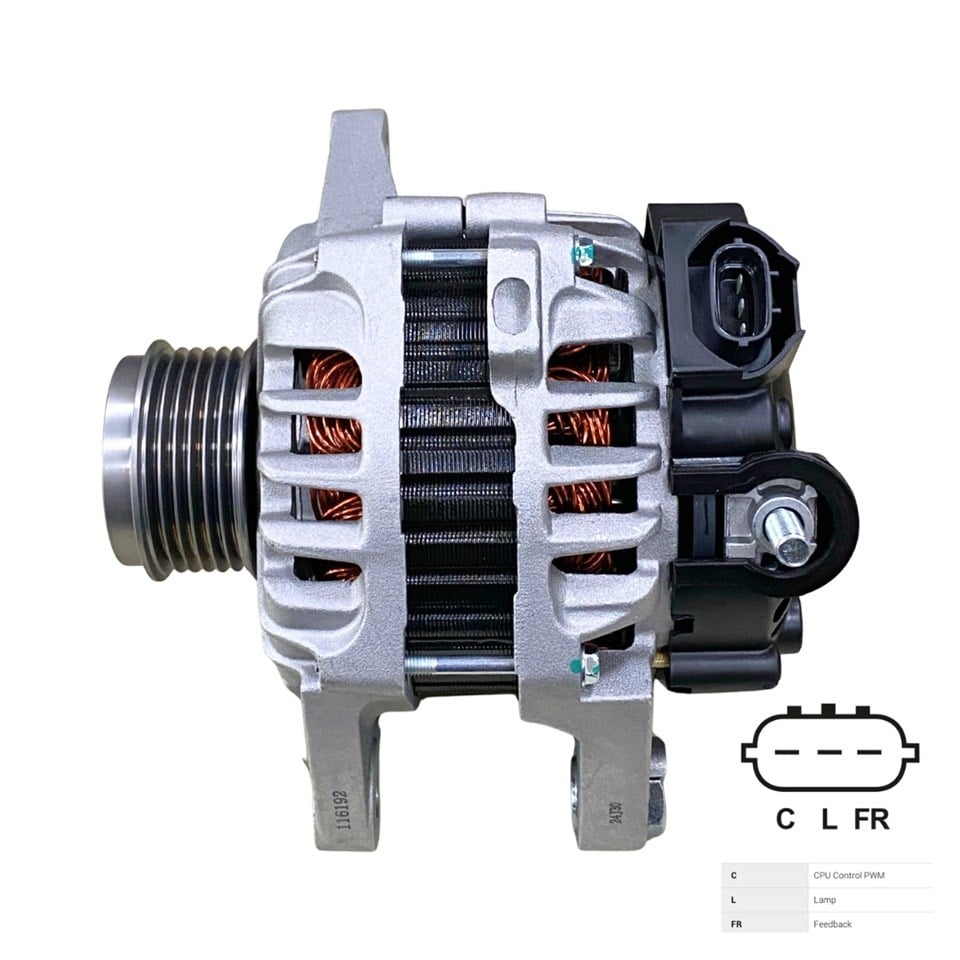 12V ALTERNATÖR DİNAMO MITSUBISHI TİPİ 90 A (C-L-FR) HYUNDAI I20/I30/I40/IX20-KIA CEED/RIO/VENGA