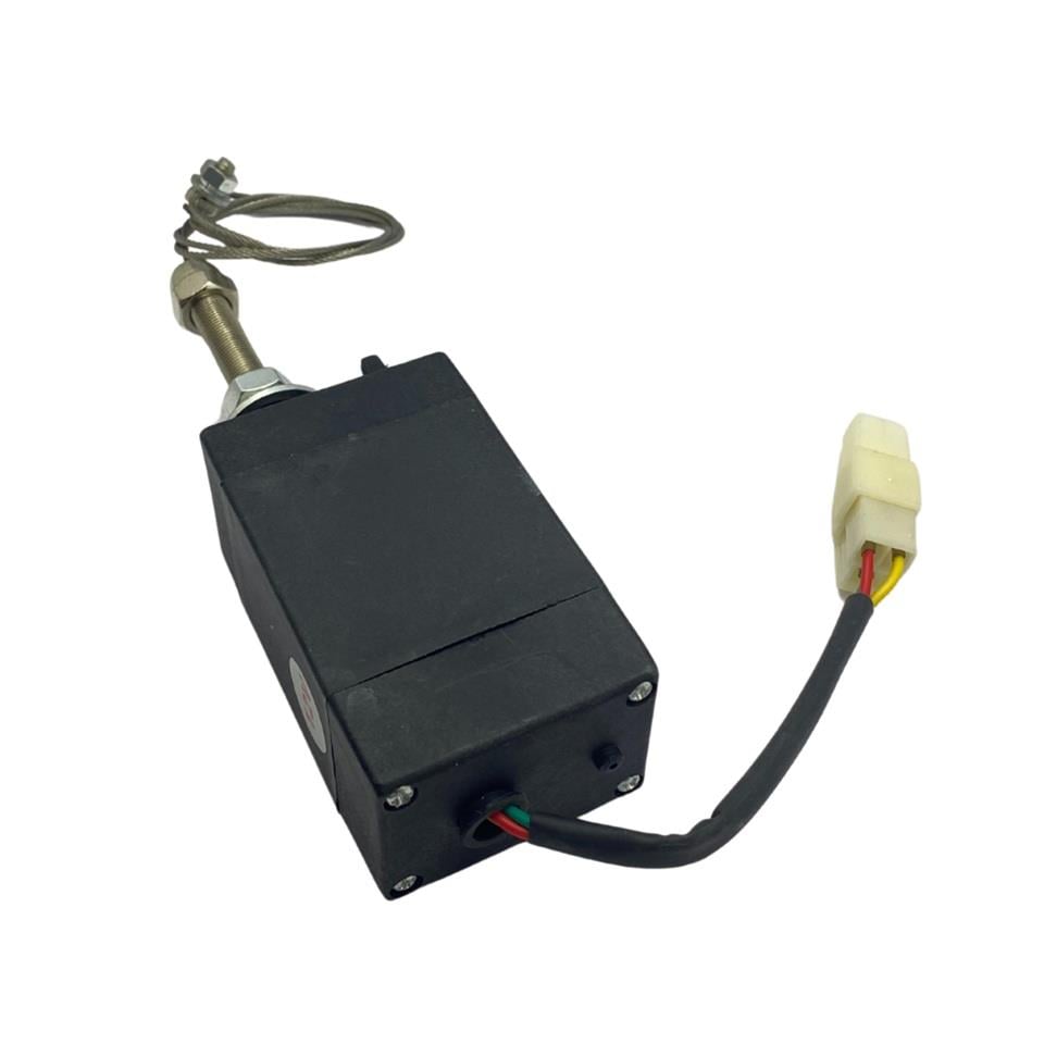 12V STOP SELENOİDİ (HALATLI) (3 FİŞ) (İTMELİ) JENERATÖR-MARİN