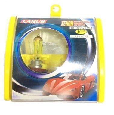 CARUB 12V H11 AMPUL 100W SÜPER YELLOW SARI IŞIK (2 AD)