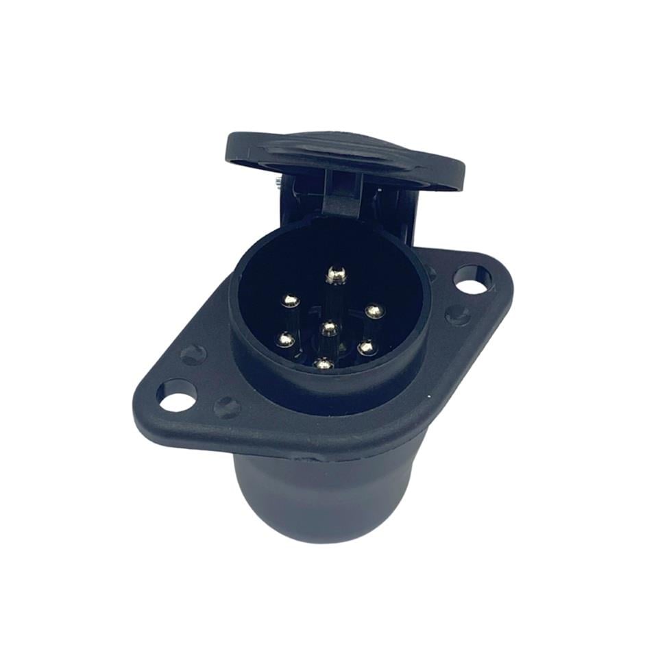 TIR DORSE ELEKTRİK SOKETİ (RÖMORK FİŞİ) (7'Lİ DİŞİ) (PLS SİYAH) (N TİPİ)