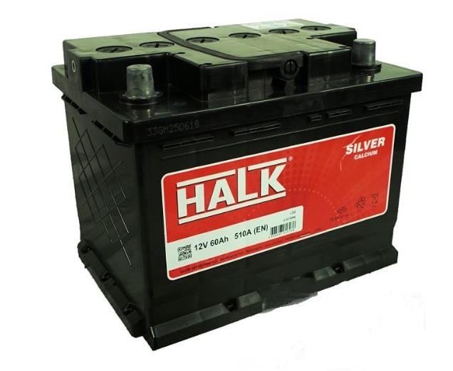 HALK 12V 60 AH AKÜ SILVER 510 A (EN) (242*175*190)