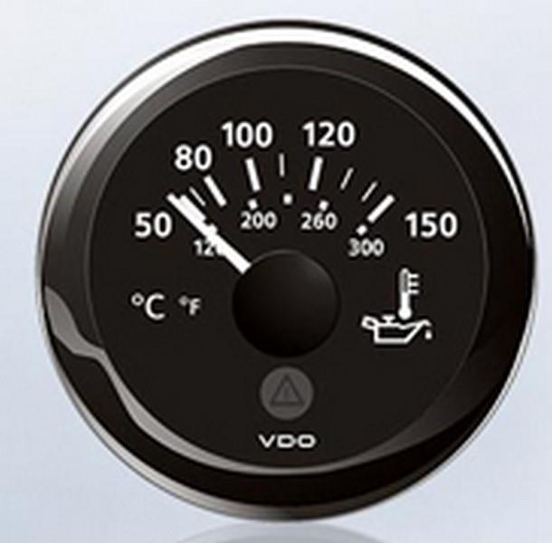 VDO 12V-24V YAĞ HARARETİ SAAT (50°C-150 °C) (8 UÇLU SOKETLİ KABLOLU)