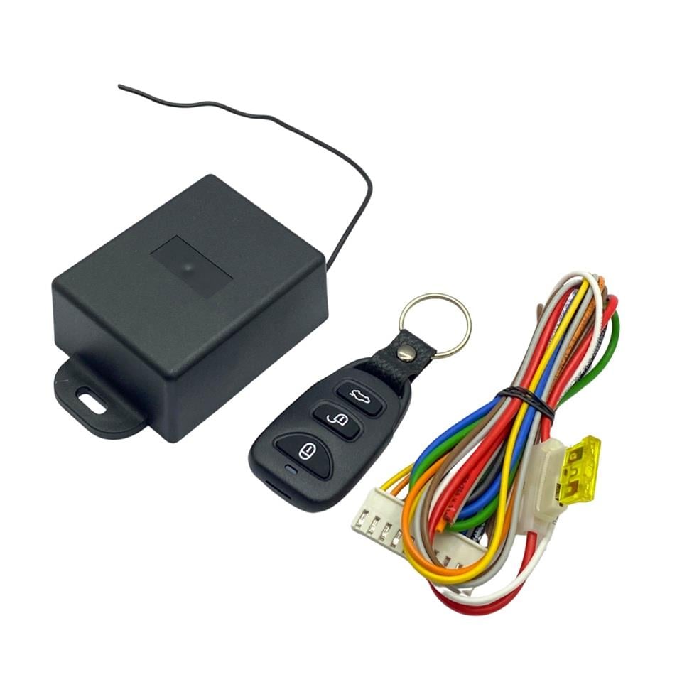 12V KAYAR KAPI MODÜLÜ (ZAMAN AYARLI-SIKIŞMA EMNİYETLİ) (KUMANDALI)