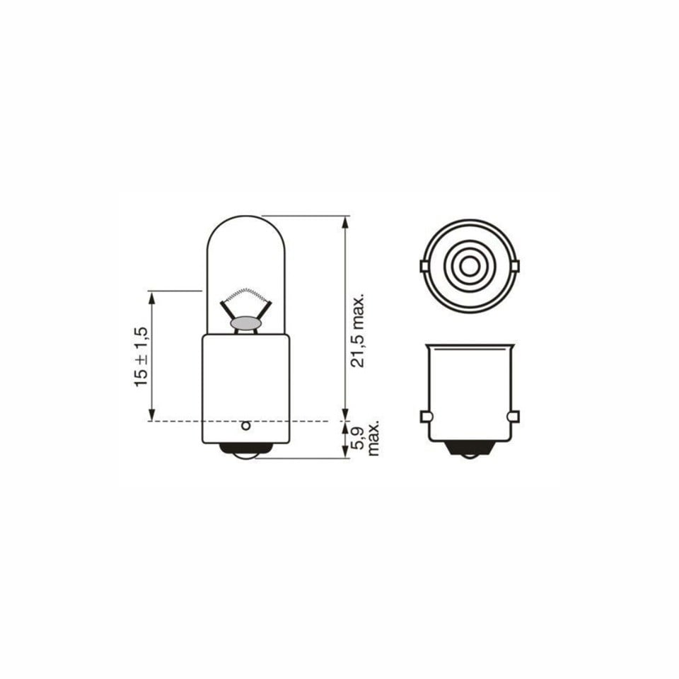 BOSCH 12V 53 AMPUL 4W (BA9s)
