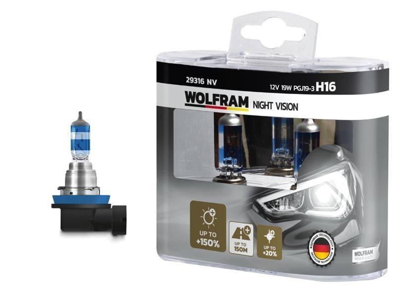 WOLFRAM 12V H16 AMPUL 19W +%150 FAZLA IŞIK NIGHT VISION GERMANY  (2 AD)