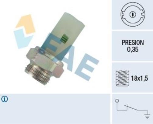 FAE YAĞ MÜŞÜRÜ (TEK FİŞ BEYAZ SOKET) RENAULT R9/R11/R19/R21/SAFRANE/TRAFIC
