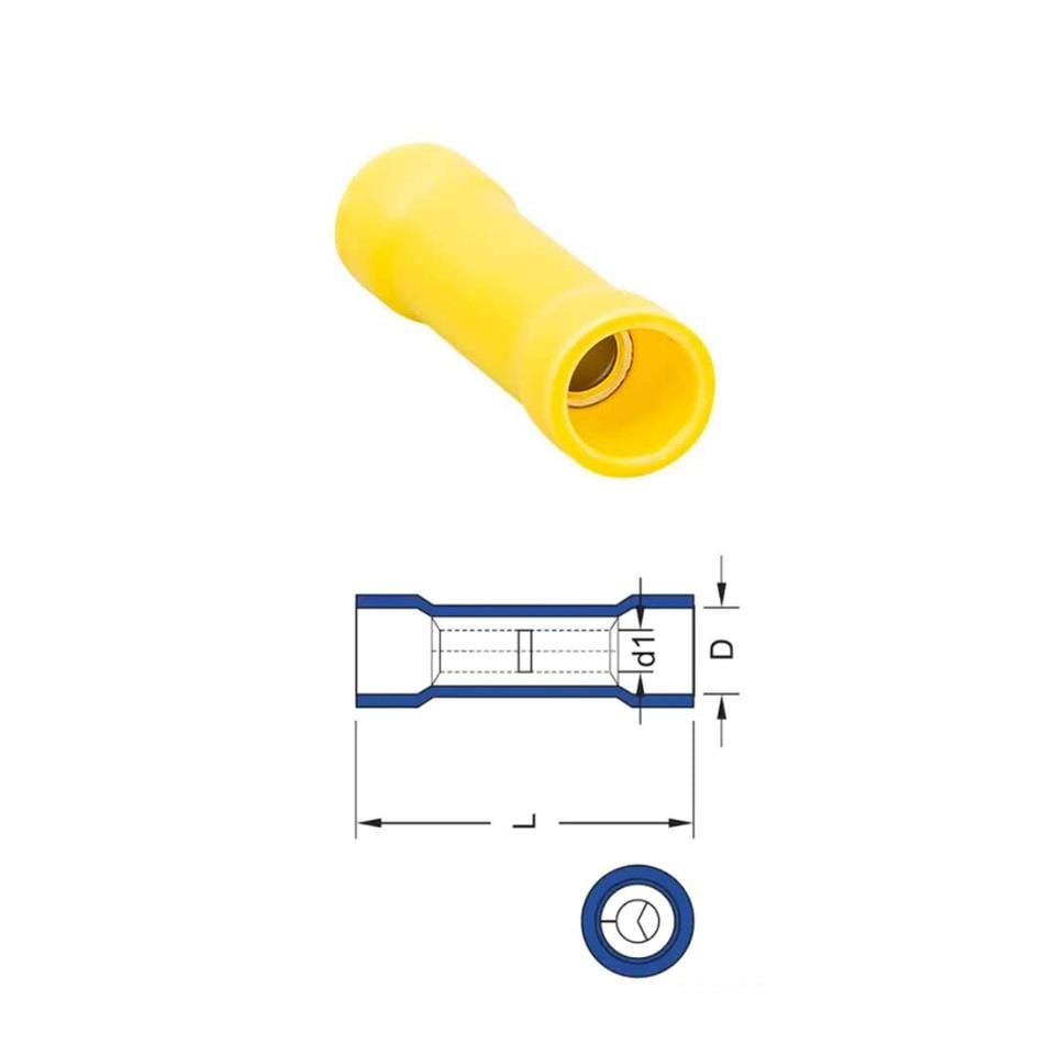 KABLO BİRLEŞTİRİCİ İZOLELİ (4-6 MM KABLO UYUMLU) SARI