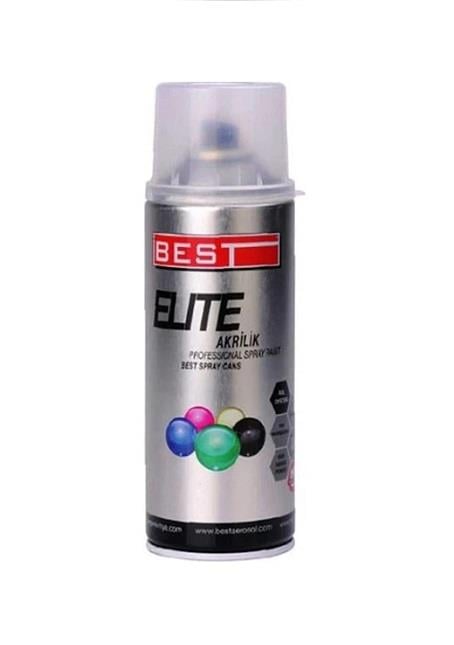 BEST ELITE AKRİLİK SPREY BOYA PARLAK SİYAH 400 ML