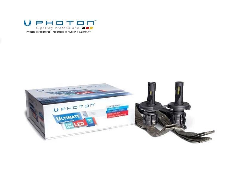 PHOTON 12V H4 CSP LED XENON FAR AMPUL SETİ 6000K 9500 LÜMEN FANSIZ CANBUS