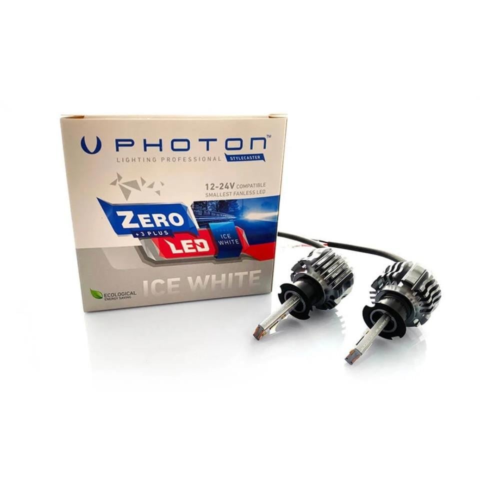 PHOTON 12V-24V H3 CSP LED XENON FAR AMPUL SETİ 6000K 8000 LÜMEN FANSIZ
