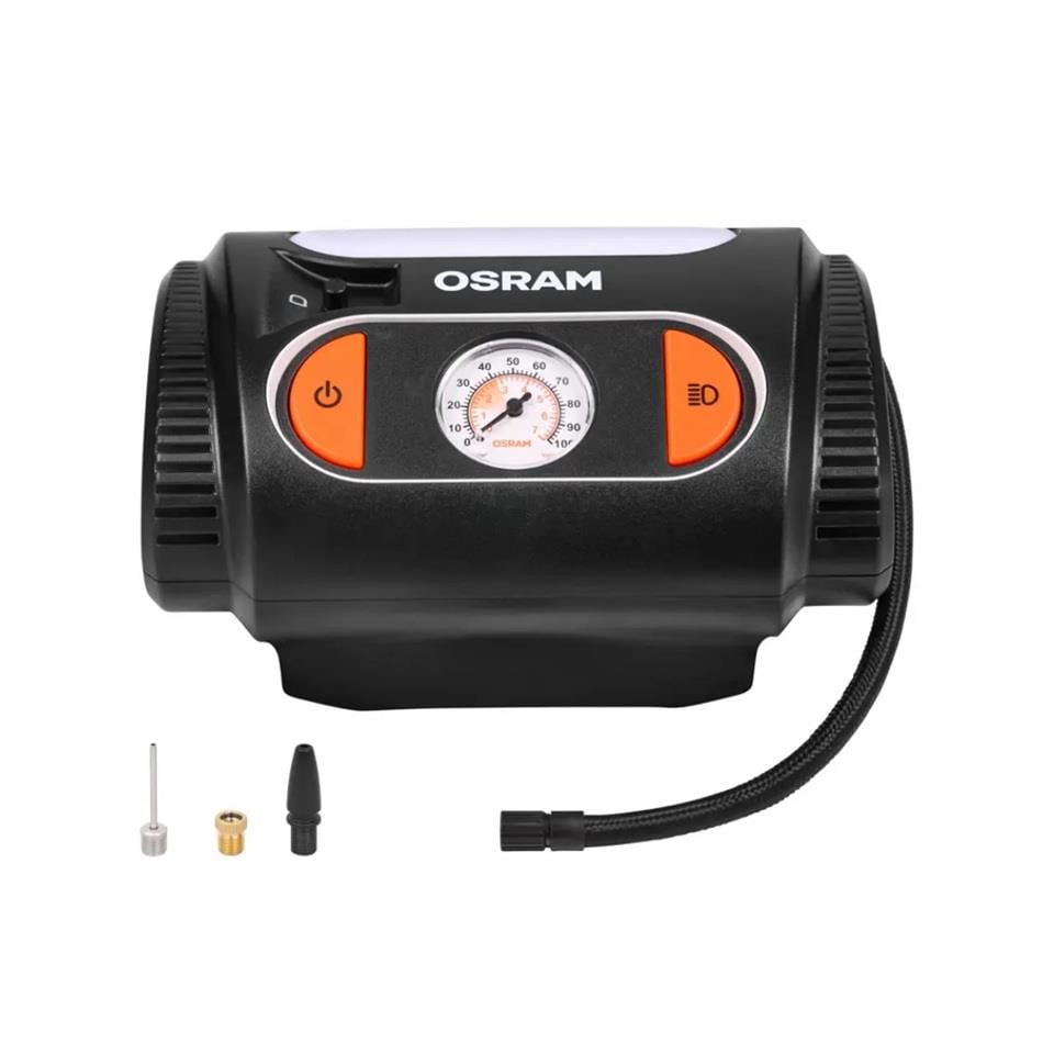 OSRAM 12V LASTİK ŞİŞİRME HAVA KOMPRESÖRÜ 120W (0-100 PSI / 0-6.9 BAR / 3.5 DK) (DİJİTAL)