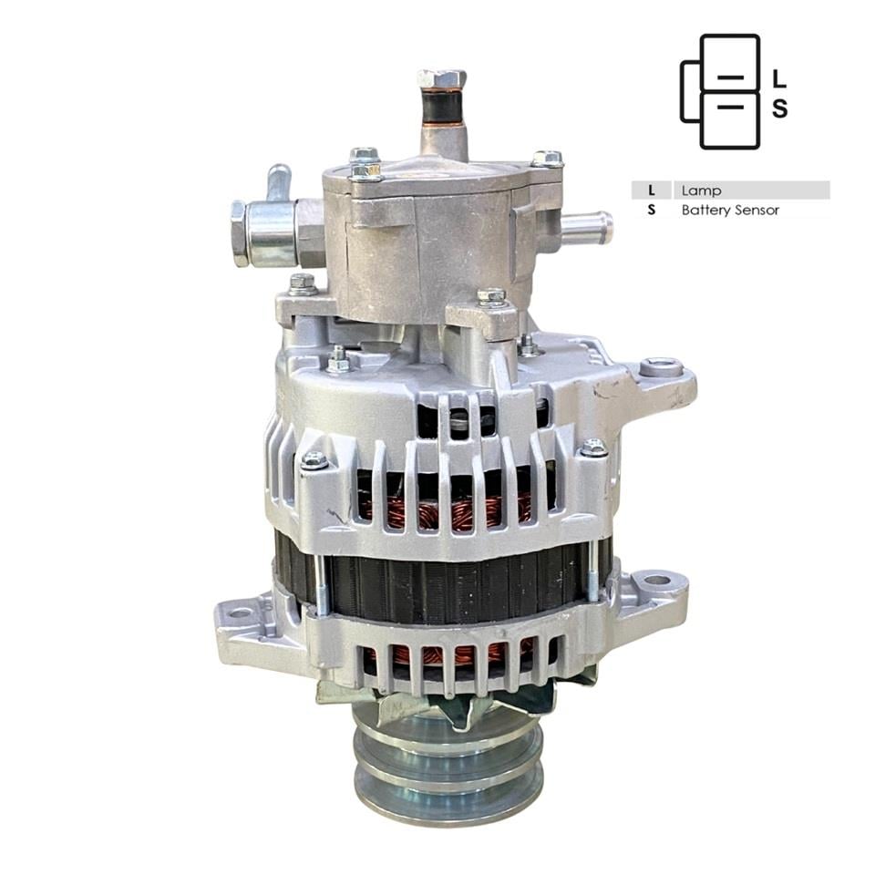 24V ALTERNATÖR DİNAMO 100 A (L-S) (ÇİFT FİŞ) (KLİMALI) ISUZU TURKUAZ OTOBÜS/KAMYON