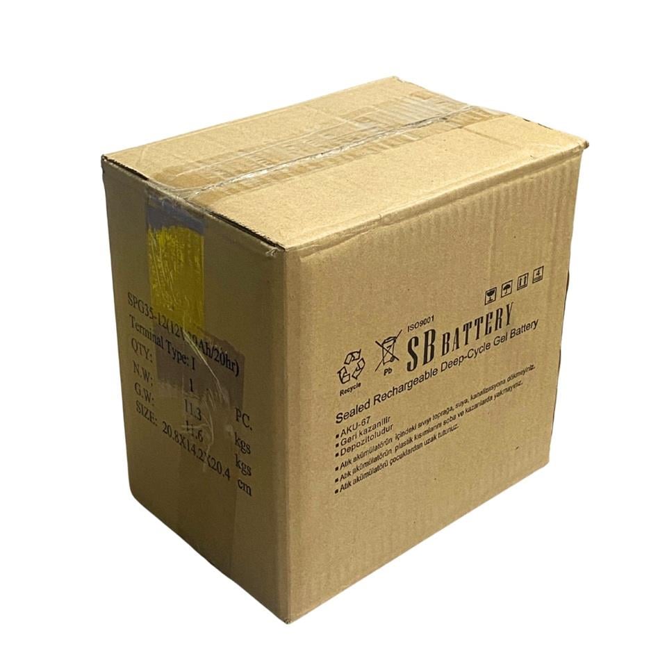 SB BATTERY 12V 39 AH ENGELLİ ARAÇ AKÜSÜ DEEP CYCLE JEL SPG (195*130*70) (9 KG)