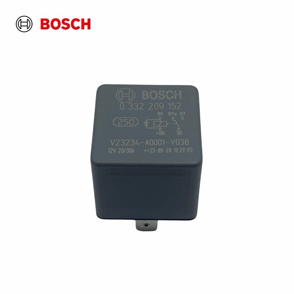 BOSCH 12V RÖLE 5 UÇLU 20/30A (ÇİFT PLATİN) (87a) (DİYOTLU)