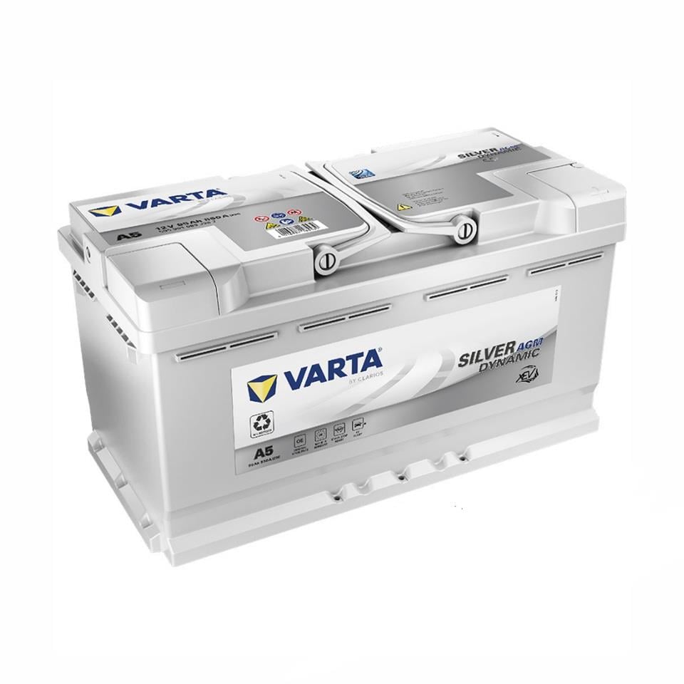 VARTA 12V 95 AH AKÜ AGM SILVER DYNAMIC CCA 850 A (EN) (START-STOP) (353*175*190) 