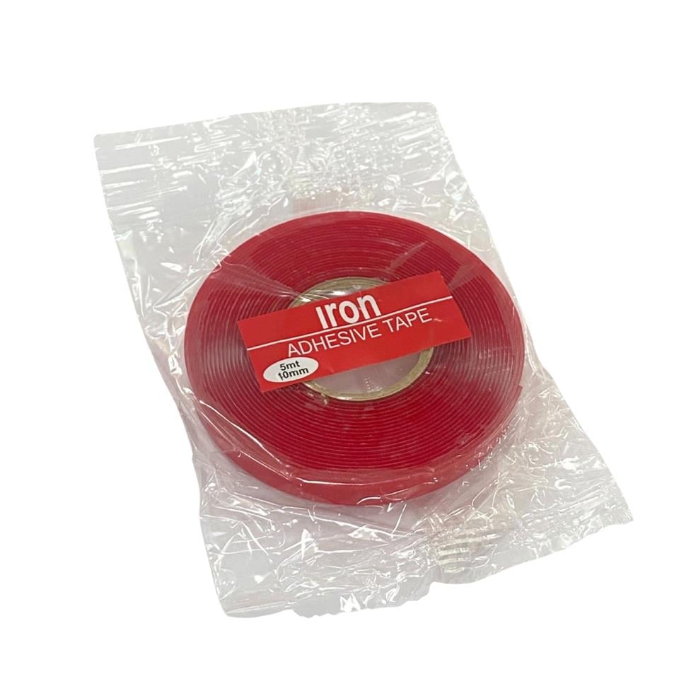 ÇİFT TARAFLI BANT 10 MM X 5 MT ŞEFFAF (SİLİKONLU)