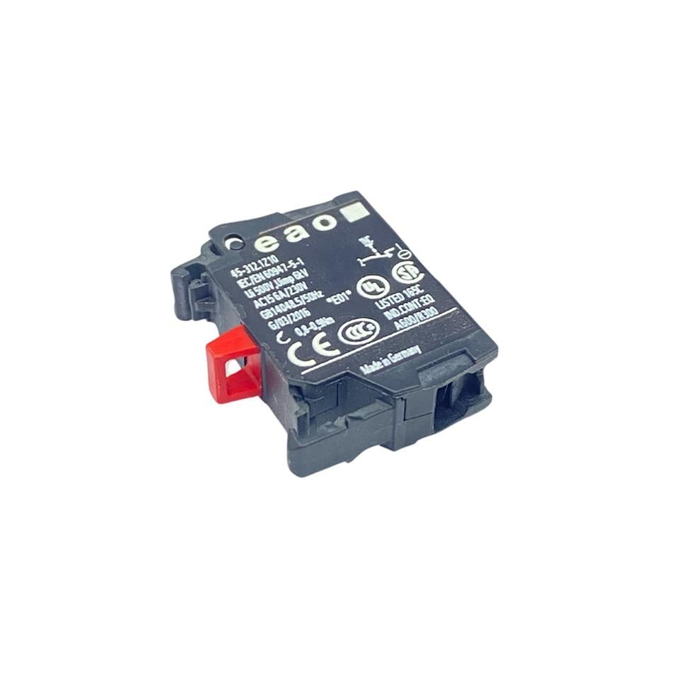 EAO 22 MM BUTONLAR İÇİN KONTAK BLOĞU (1-NC-2) (1NK) KIRMIZI GERMANY