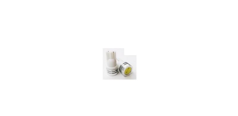 12V DİPSİZ AMPUL T10 LAZER LED MAVİ (2 AD)