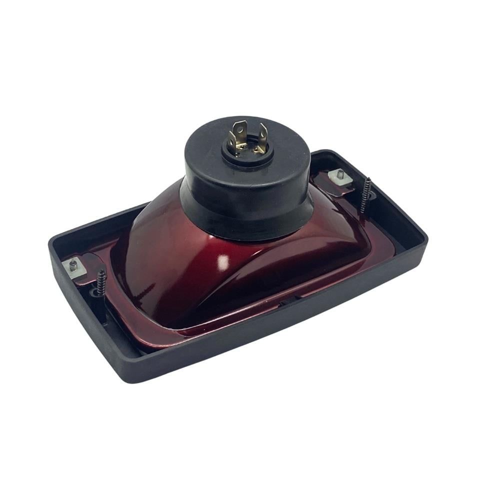 24V FAR DİKDÖRTGEN H4 (PARKSIZ) (ÇERÇEVELİ) (182*102 MM) İŞ MAKİNASI
