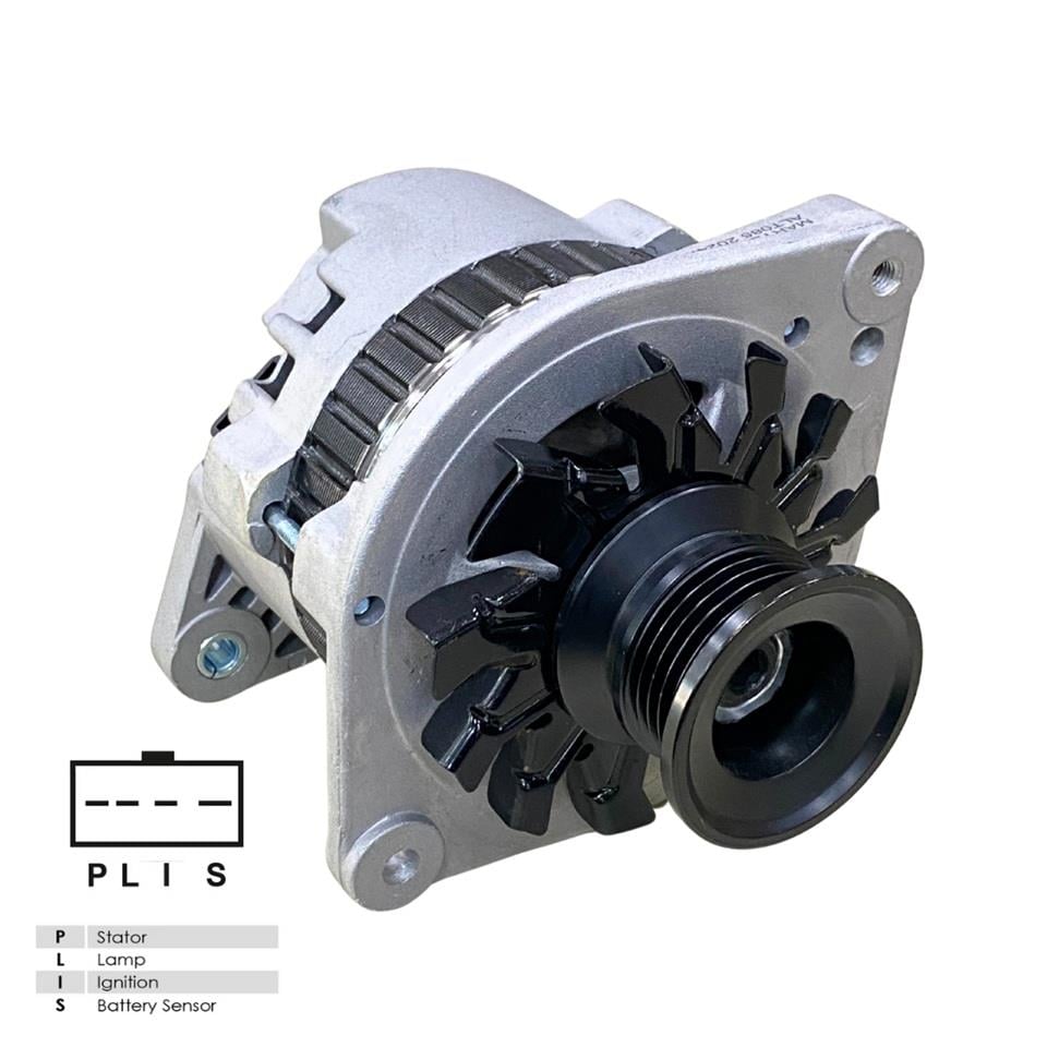 12V ALTERNATÖR DİNAMO DELCO TİPİ 100 A (P-L-I-S) (SOKETLİ 4 FİŞ) DAEWOO DOOSAN FORKLİFT