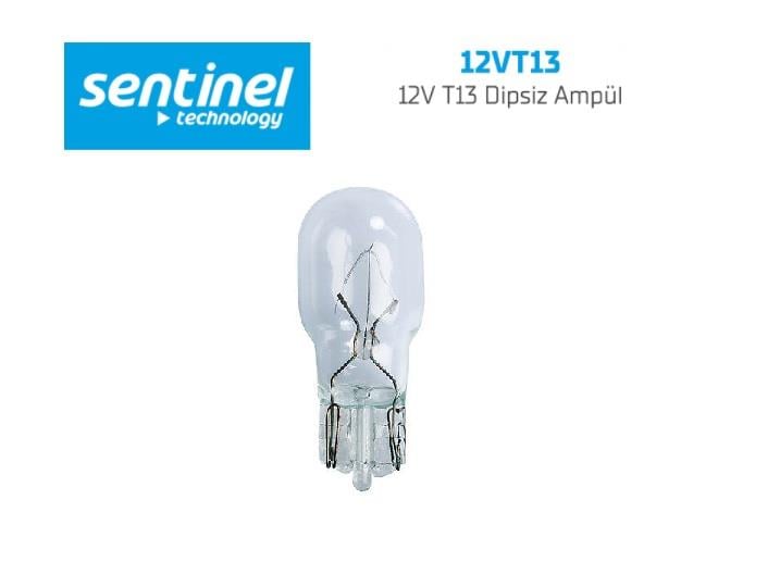 SENTINEL 12V DİPSİZ AMPUL T13 8W