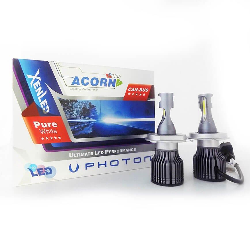 PHOTON 12V-24V H4 COB LED XENON FAR AMPUL SETİ 6000K 6400 LÜMEN