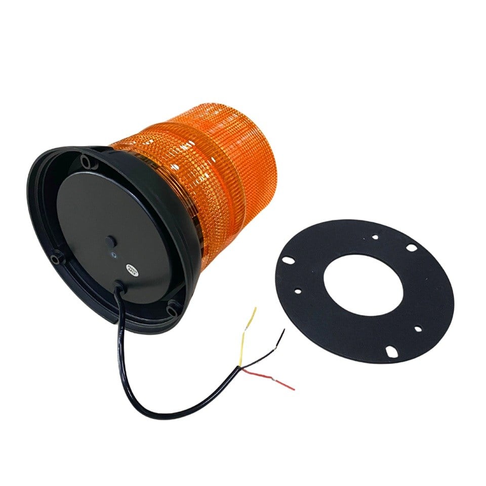 12V-24V ÇAKAR TEPE LAMBA 60 LEDLİ ÇAKMAK FİŞLİ SARI (7 FONKSİYONLU) (180*130 MM)
